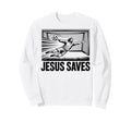 Soccer Goalie Goalkeeper Jesus Sweatshirt - Minimalist Print Men Women