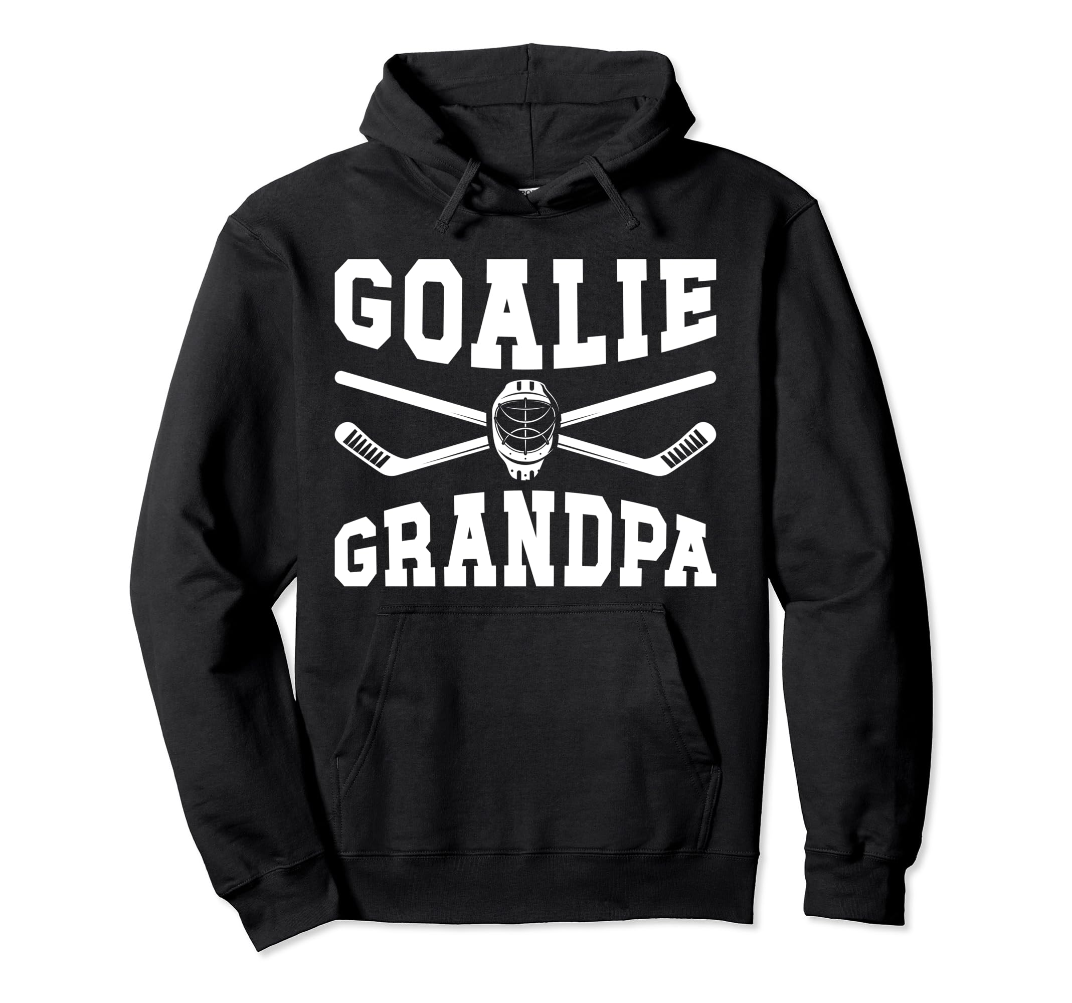 Ice Hockey Goalie Grandpa Hockey Hoodie - Casual Everyday Wear Men Women