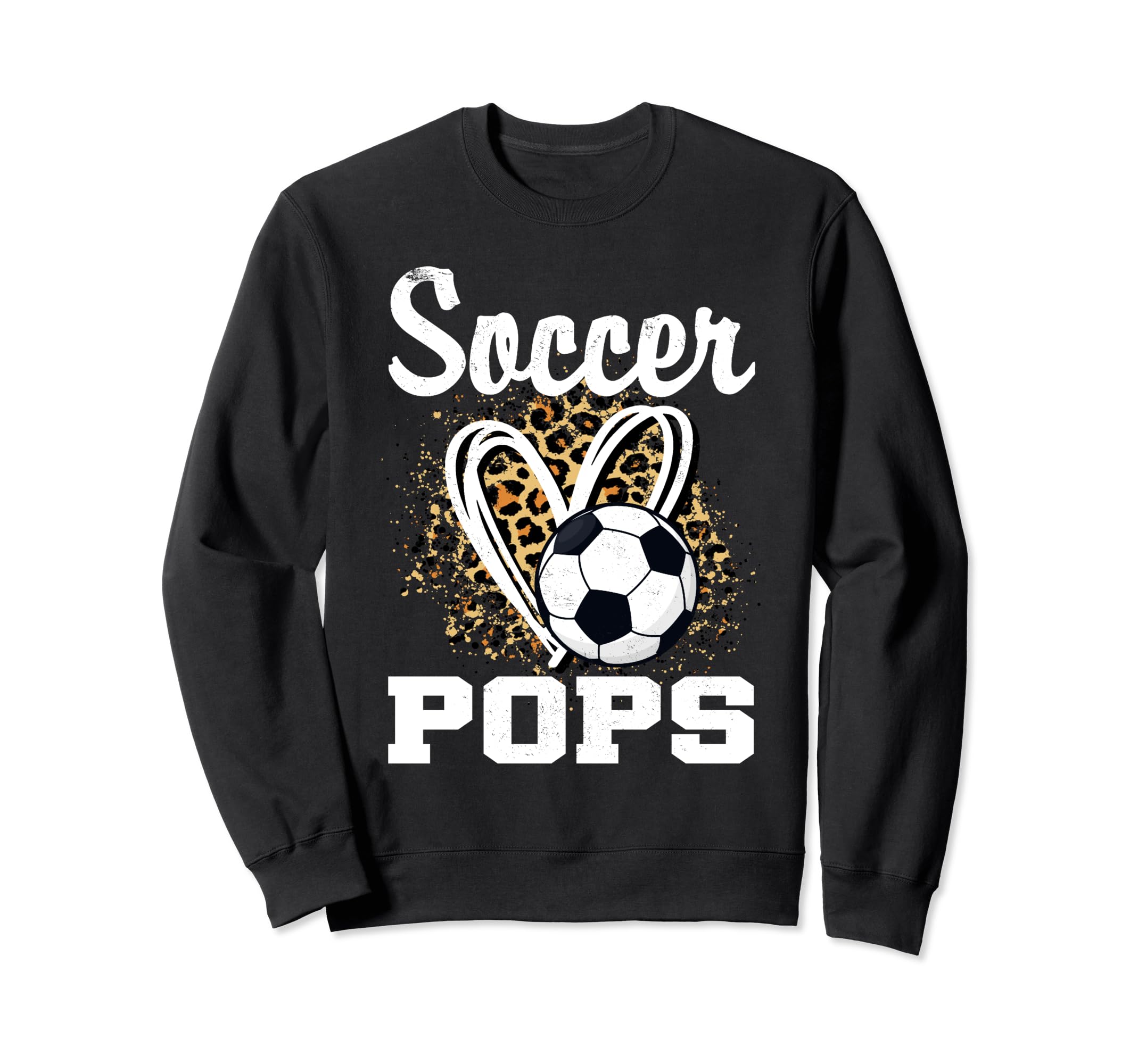 Soccer Pops Leopard Heart Matching Sweatshirt - Aesthetic Graphic Unisex