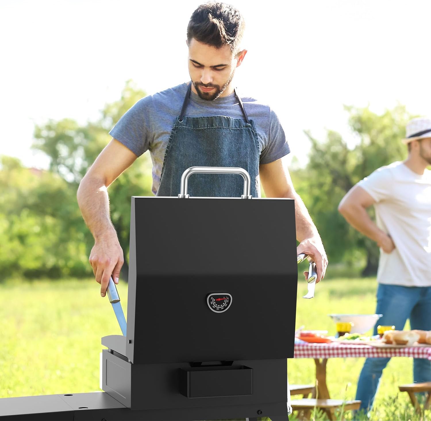 Griddle Lid for Blackstone 17 Inch Adventure Ready 1832 Tabletop Griddle, 1650 Flat Top Grill Station, Hinged Lid Hard Cover with Carry bag and Cover for Blackstone Flat Top Grill