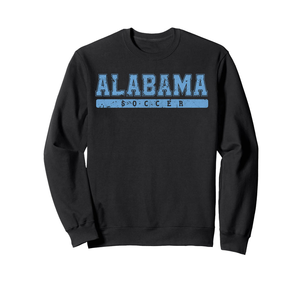 Alabama Soccer Sky Blue Text Sweatshirt - Aesthetic Graphic Men Women