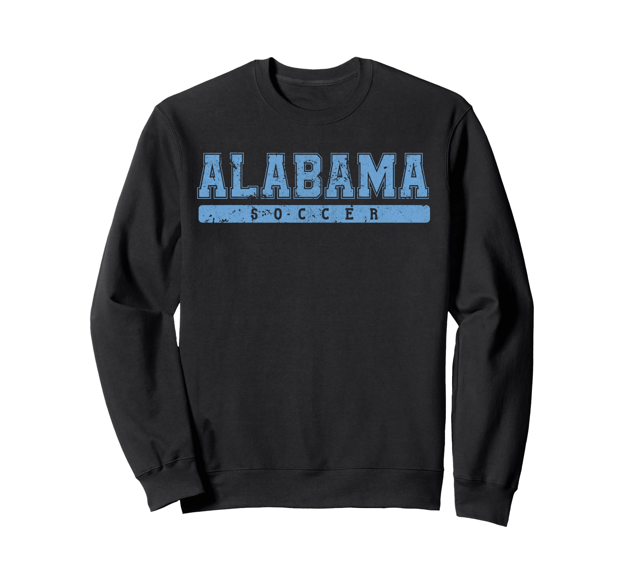 Alabama Soccer Sky Blue Text Sweatshirt - Aesthetic Graphic Men Women