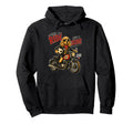 Cocker Spaniel Motorbike Love Footbal Hoodie - Graphic Print Men Women