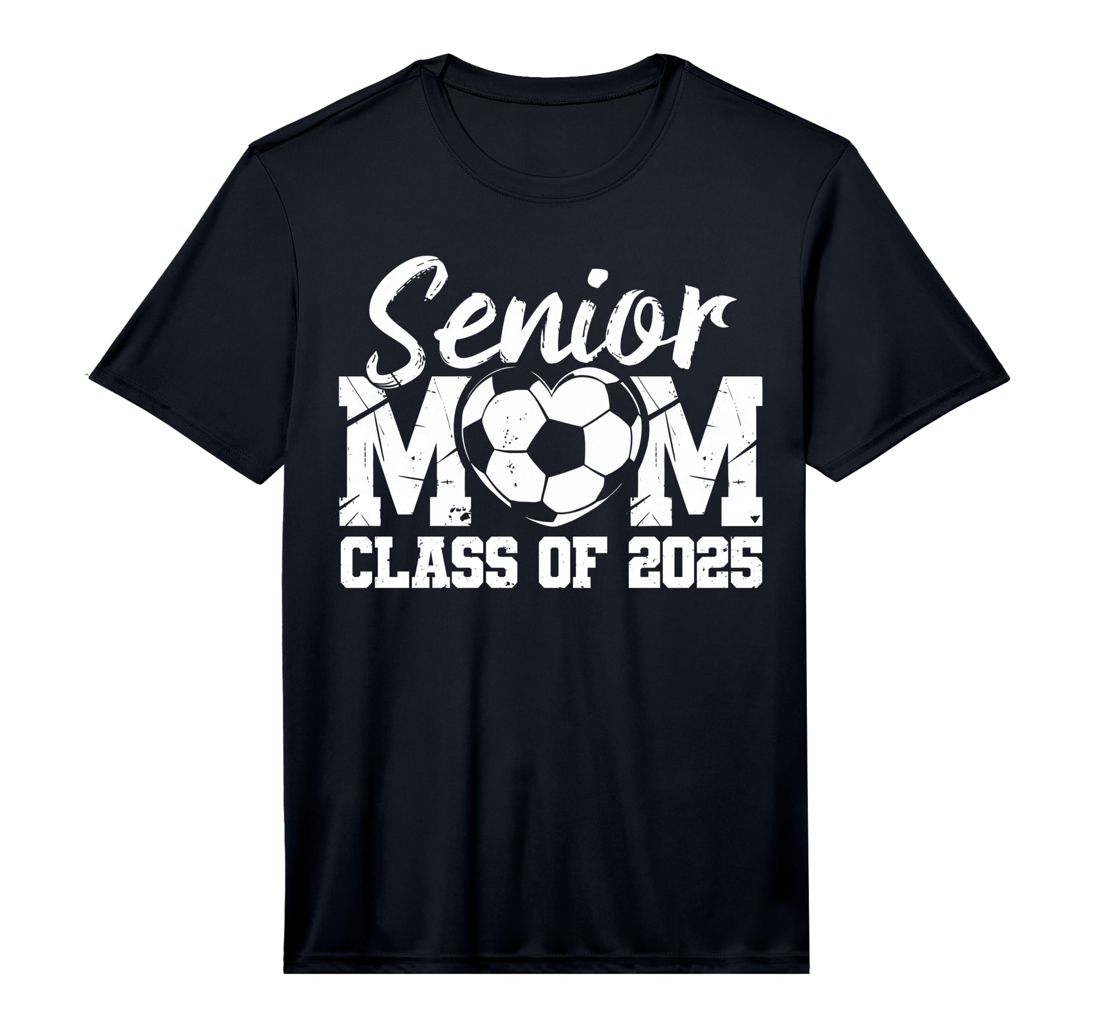 Mens Soccer Senior Mom Class 2025 T-Shirt - Minimalist Print for Adults