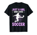 Just Who Loves Soccer T-Shirt - Trendy Graphic for Adults