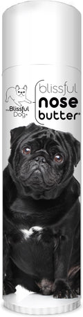 The Blissful Dog Black Pug Nose Butter for Dry, Cracked Skin, Lick-Safe Dog Nose Balm with Moisturizing Shea Butter, Almond, Olive, and Essential Oils, Pet Supplies, Uncented, 0.50 oz.