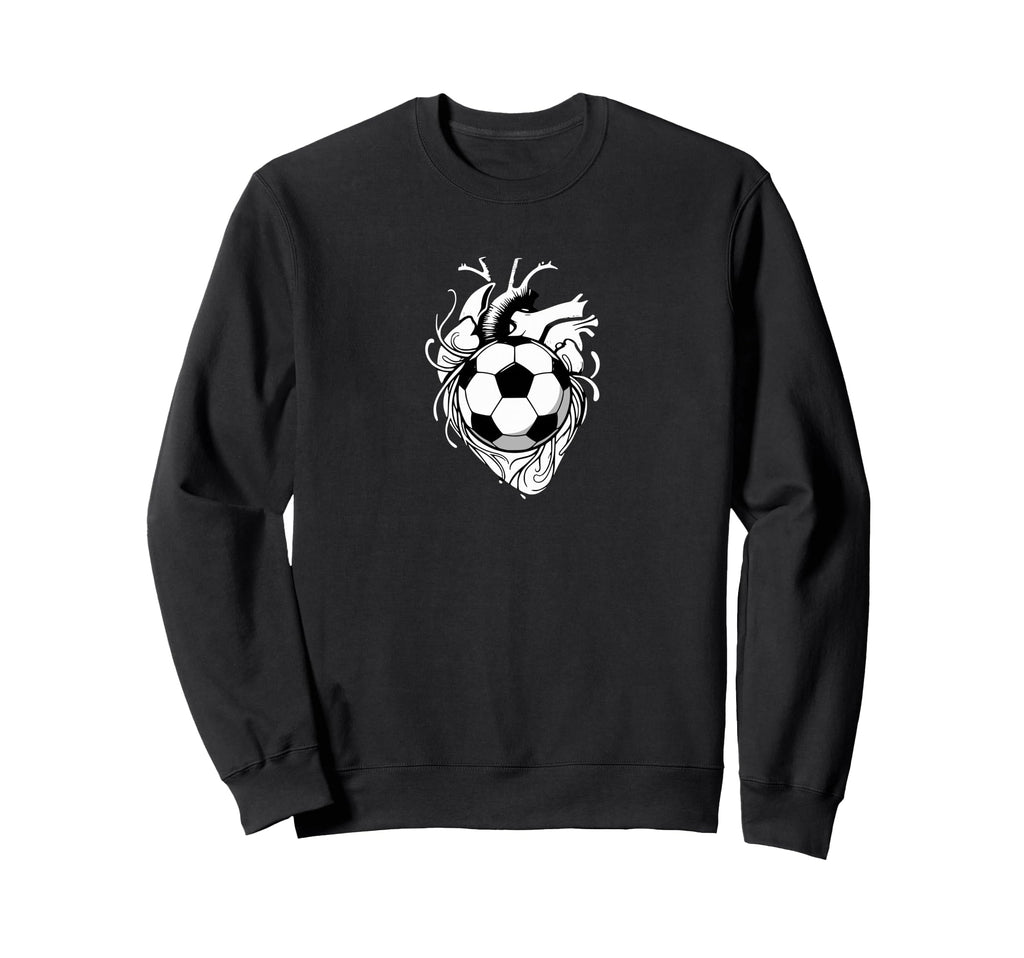 Soccer Ball Anatomical Heart Sweatshirt - Aesthetic Graphic Men Women