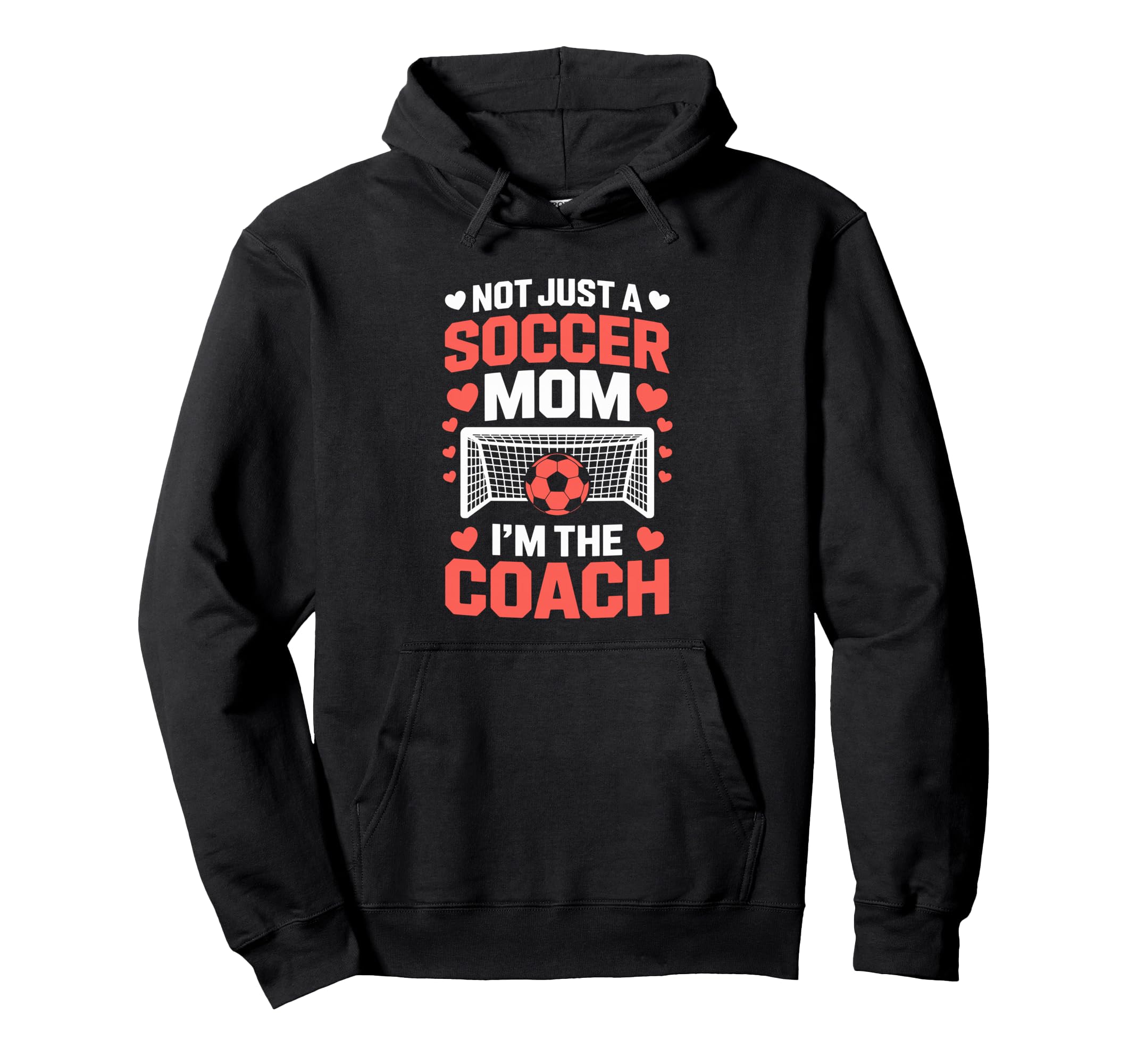 Not Just Soccer Mom Im Coach Pride Hoodie - Minimalist Print Men Women