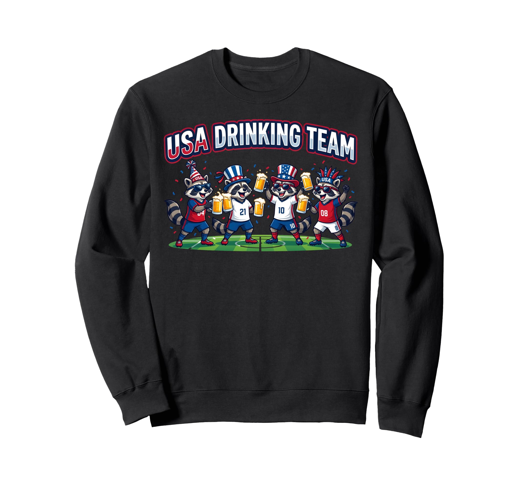 Usa Raccoon Soccer Tournament 2016 Sweatshirt - Trendy Graphic for Adults