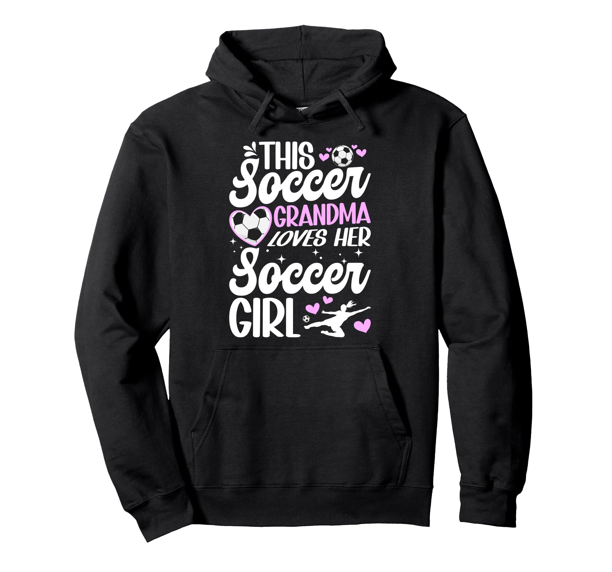 Soccer Grandma Loves Her Soccer Soccer Hoodie - Streetwear Style Unisex