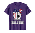 Busy Raising Ballers Baseball Soccer T-Shirt - Trendy Graphic for Adults