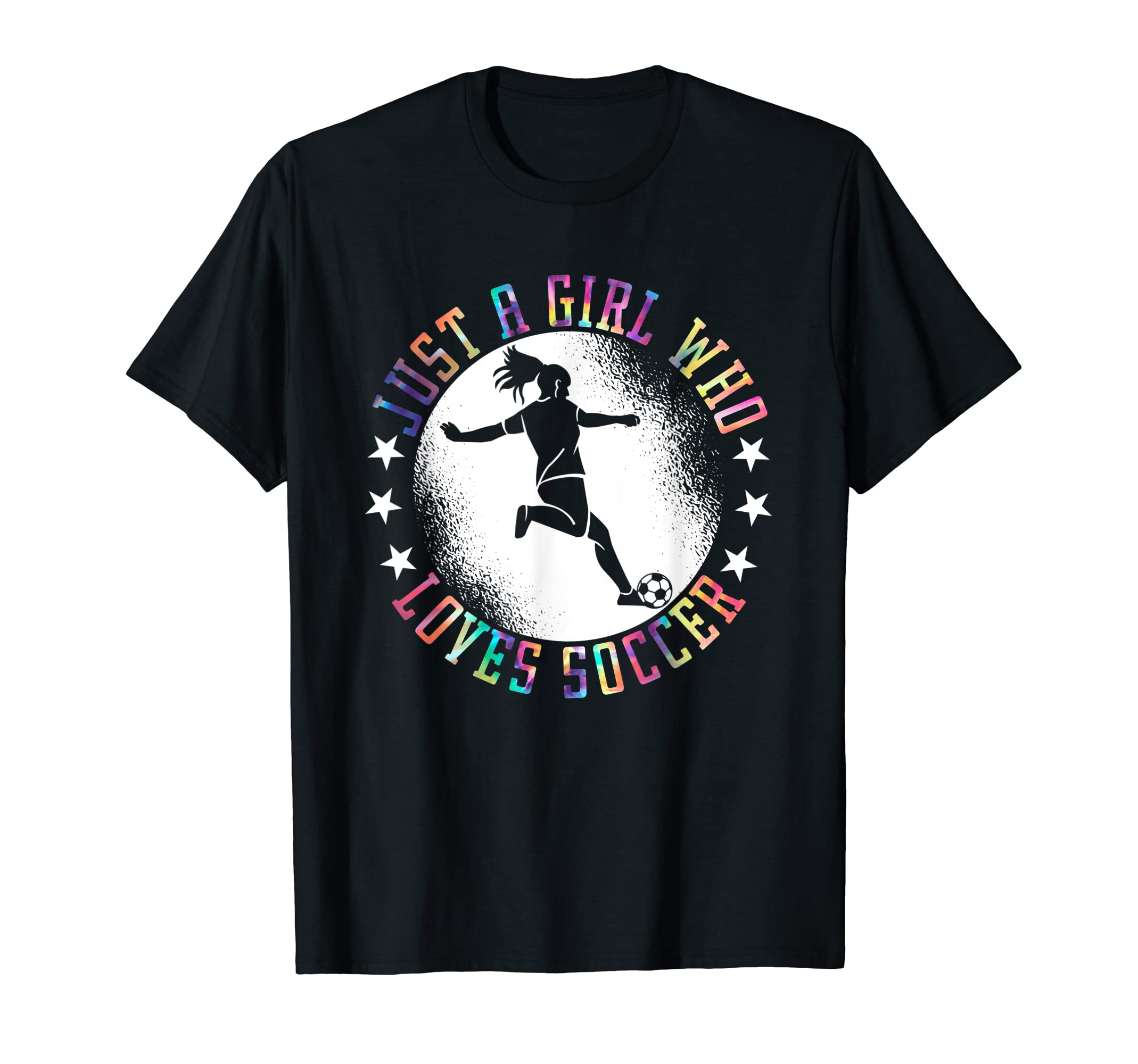 Just Who Loves Soccer Soccer T-Shirt - Custom Art Print for Adults