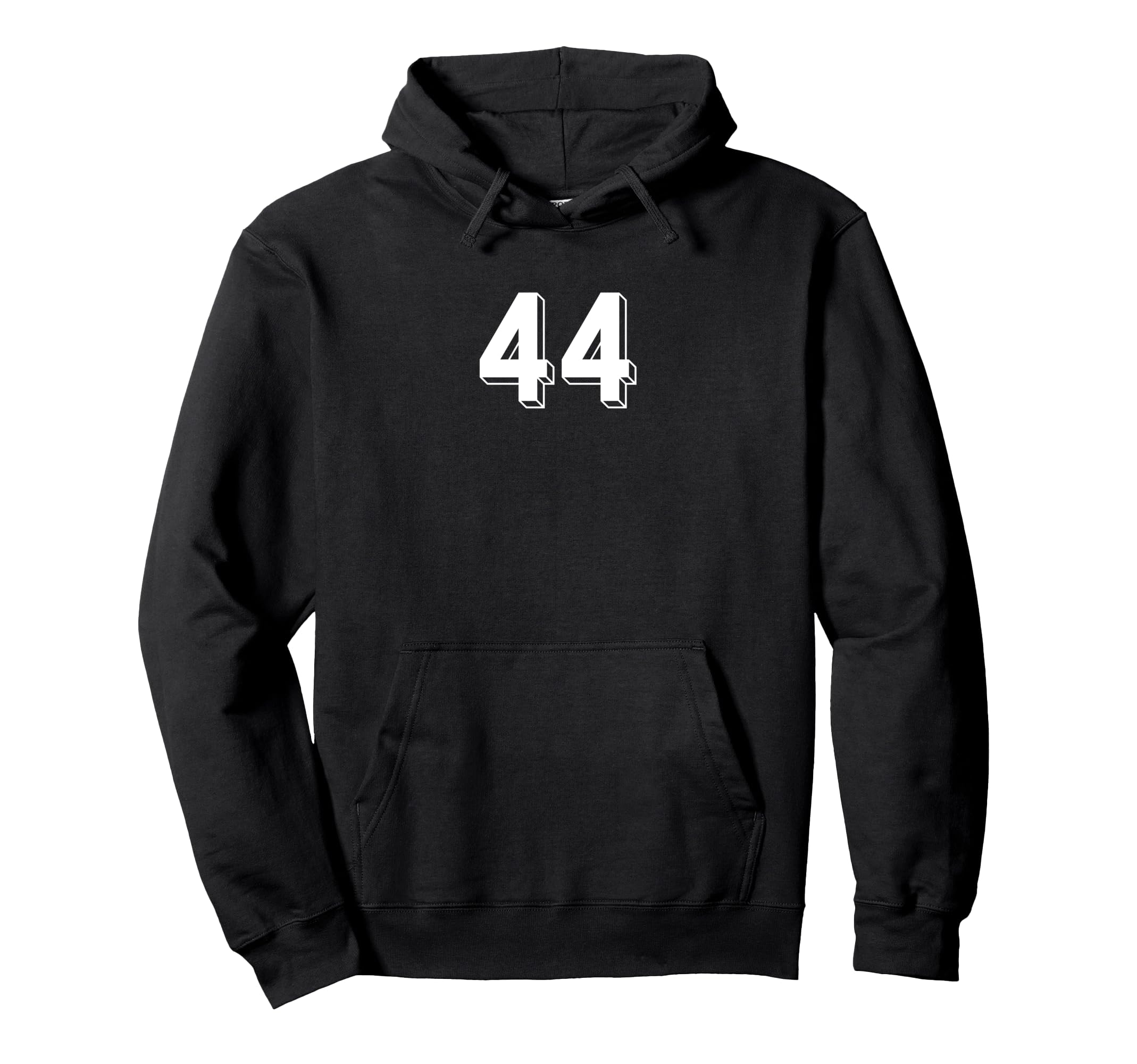 Number 44 80S 90S Soccer Team Jersey Hoodie - Novelty Apparel for Adults