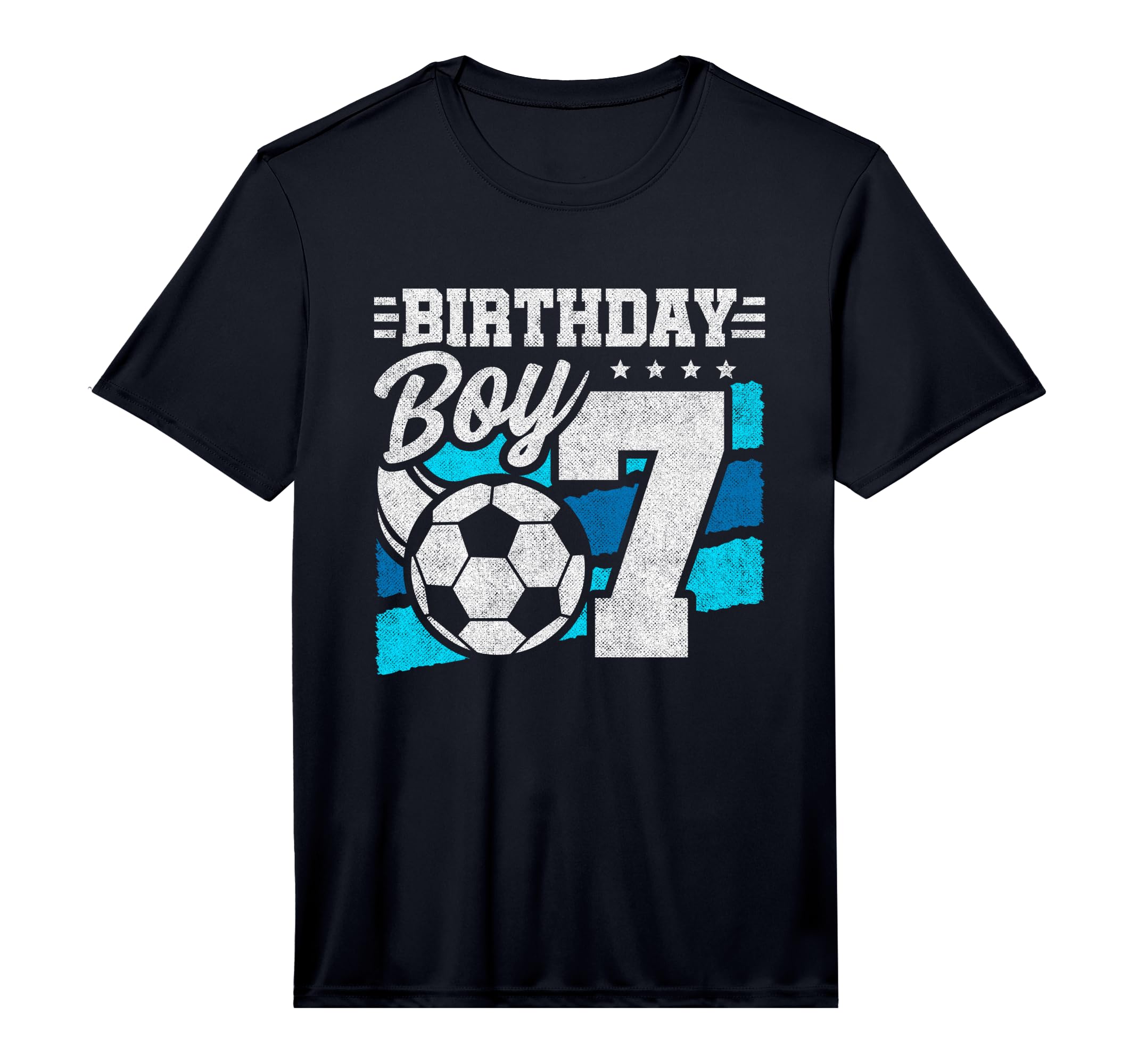 Soccer Birthday Party 7 Year Old 7Th T-Shirt - Novelty Apparel Unisex