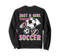 Just Who Loves Soccer Soccer Sweatshirt - Fun Novelty Design Men Women