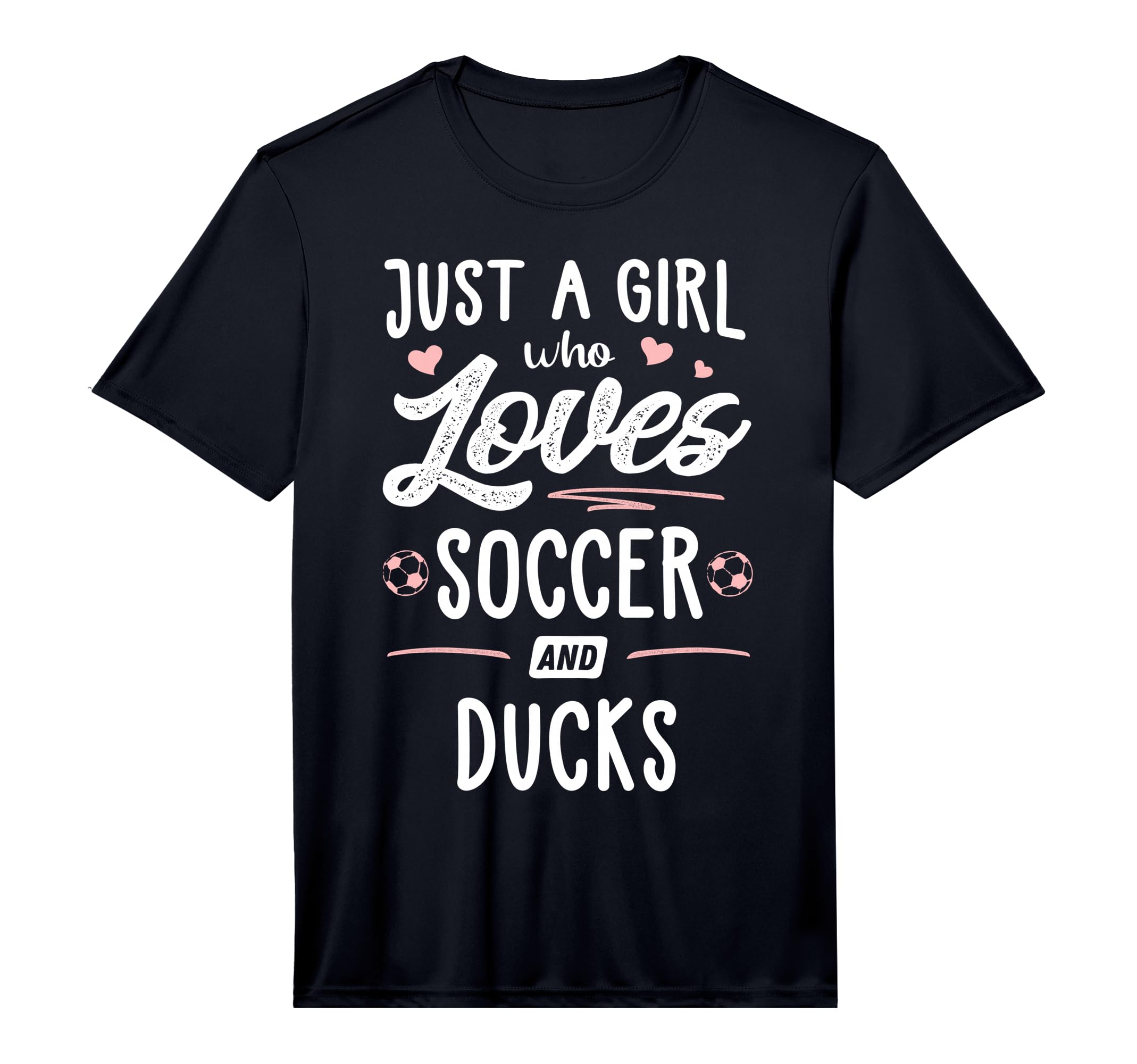 Just Who Loves Soccer And Ducks Gift T-Shirt - Aesthetic Graphic Unisex