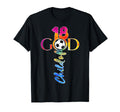 Jesus 18 Years Child God Soccer 18Th T-Shirt - Trendy Graphic Unisex