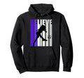 Purple Soccer Motivational Football Hoodie - Fun Novelty Design for Adults