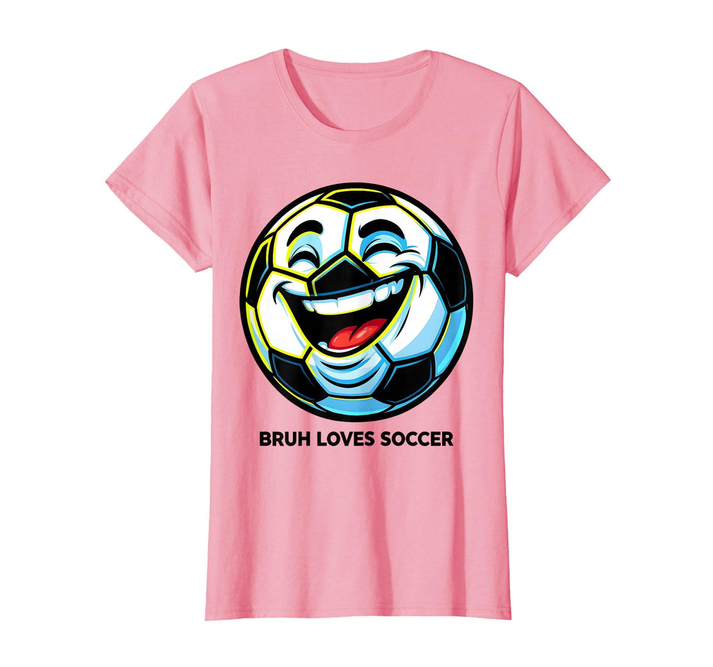 Bruh Loves Soccer Funny Soccer Ball T-Shirt - Custom Art Print Men Women