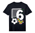 6Th Birthday 6 Years Soccer Football T-Shirt - Trendy Graphic Unisex