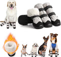 Winter Dog Snow Boots with Warm Wool Lining, Dog Shoes for Large Small Medium Dogs, Dog Booties and Paw Protectors, Anti-Slip Dog Shoes with Reflective for Snow, Hardwood Floors, Hiking (Size 5)