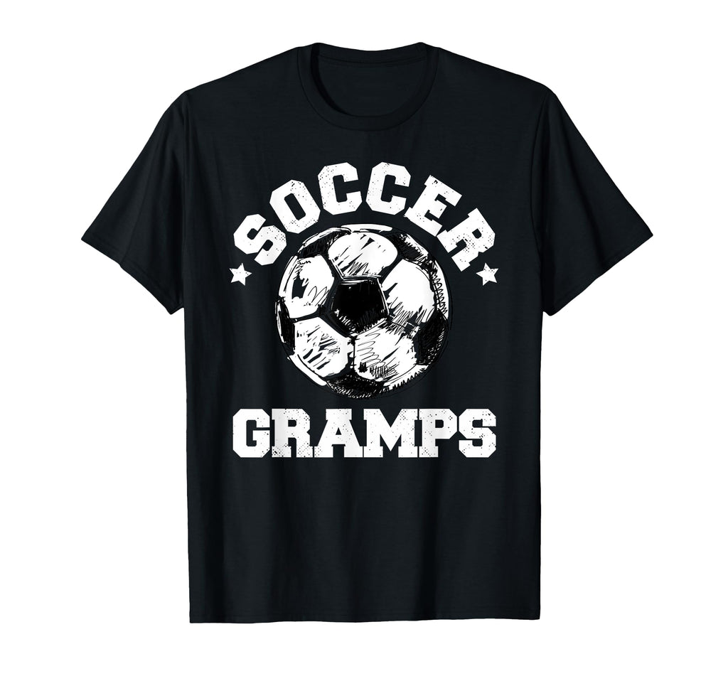 Soccer Gramps Soccer Ball Distressed Funny T-Shirt - Unique Graphic Unisex