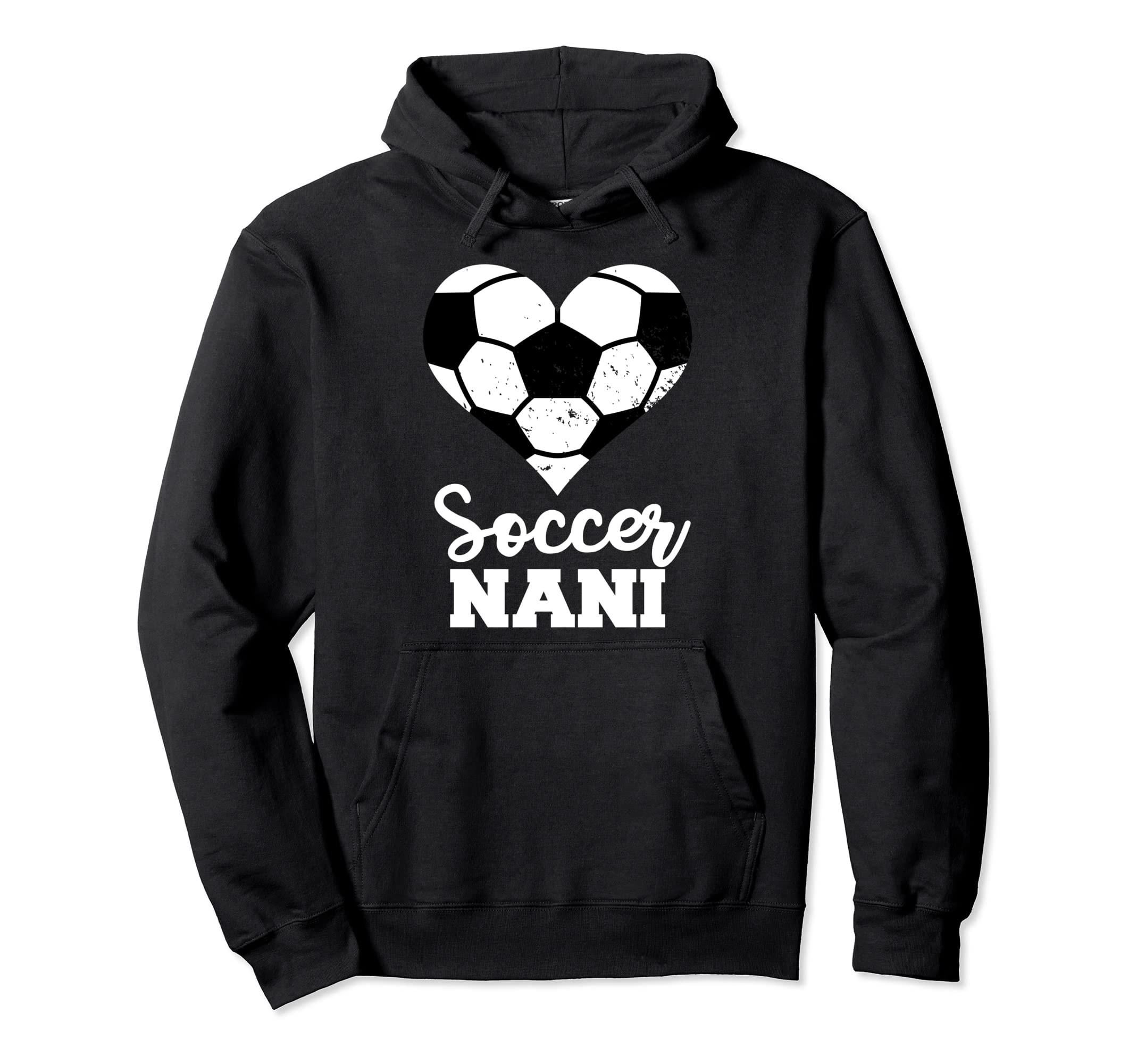 Soccer Nani Funny Soccer Heart Hoodie - Casual Everyday Wear Unisex