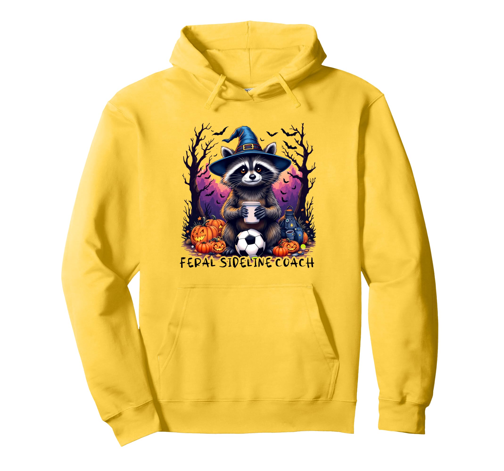 Halloween Soccer Mom Feral Soccer Mom Hoodie - Trendy Graphic for Adults