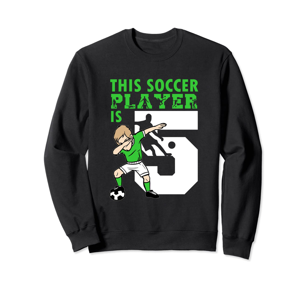 5Th Birthday Soccer Lover 5 Year Old Sweatshirt - Trendy Graphic Men Women