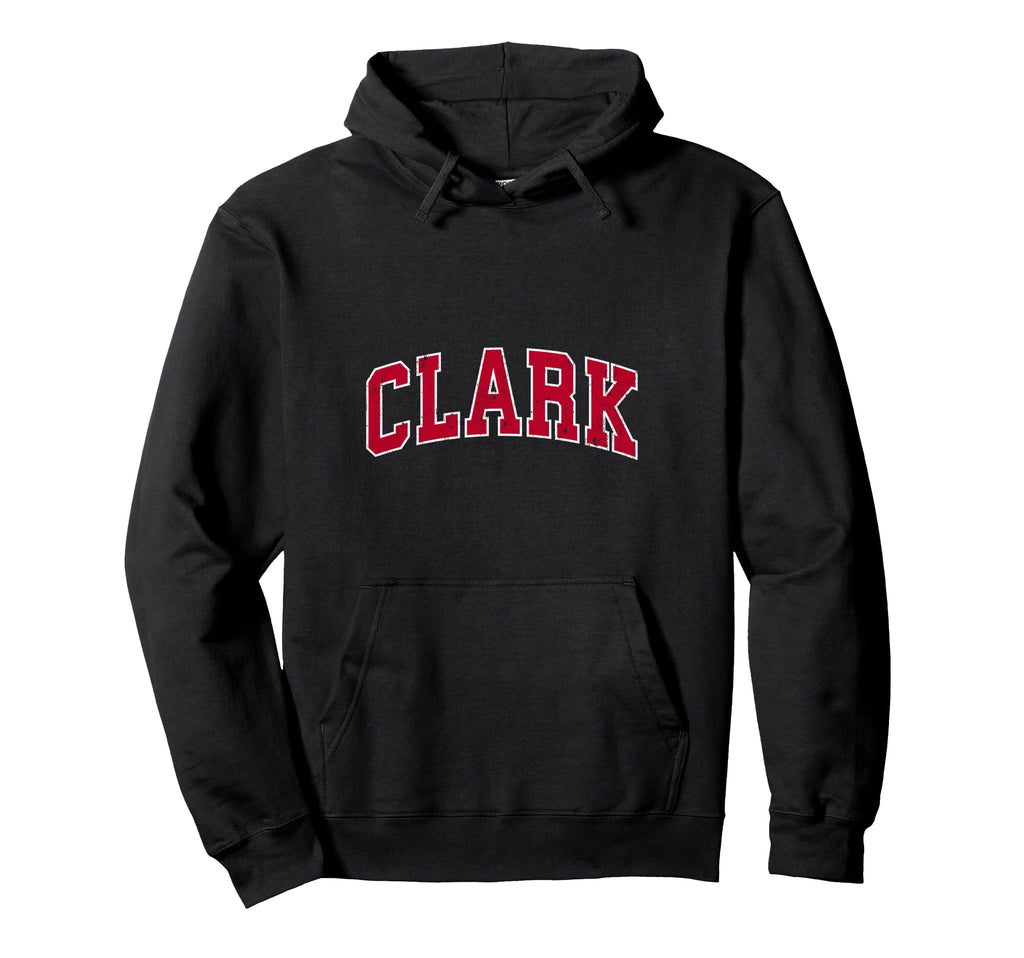 Clark New Jersey Nj Sports Red Hoodie - Aesthetic Graphic for Adults