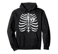 Soccer Player Heart Skeleton Ribs Hoodie - Novelty Apparel for Adults