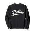Italia Baseball Soccer Jersey Script Sweatshirt - Graphic Print Unisex