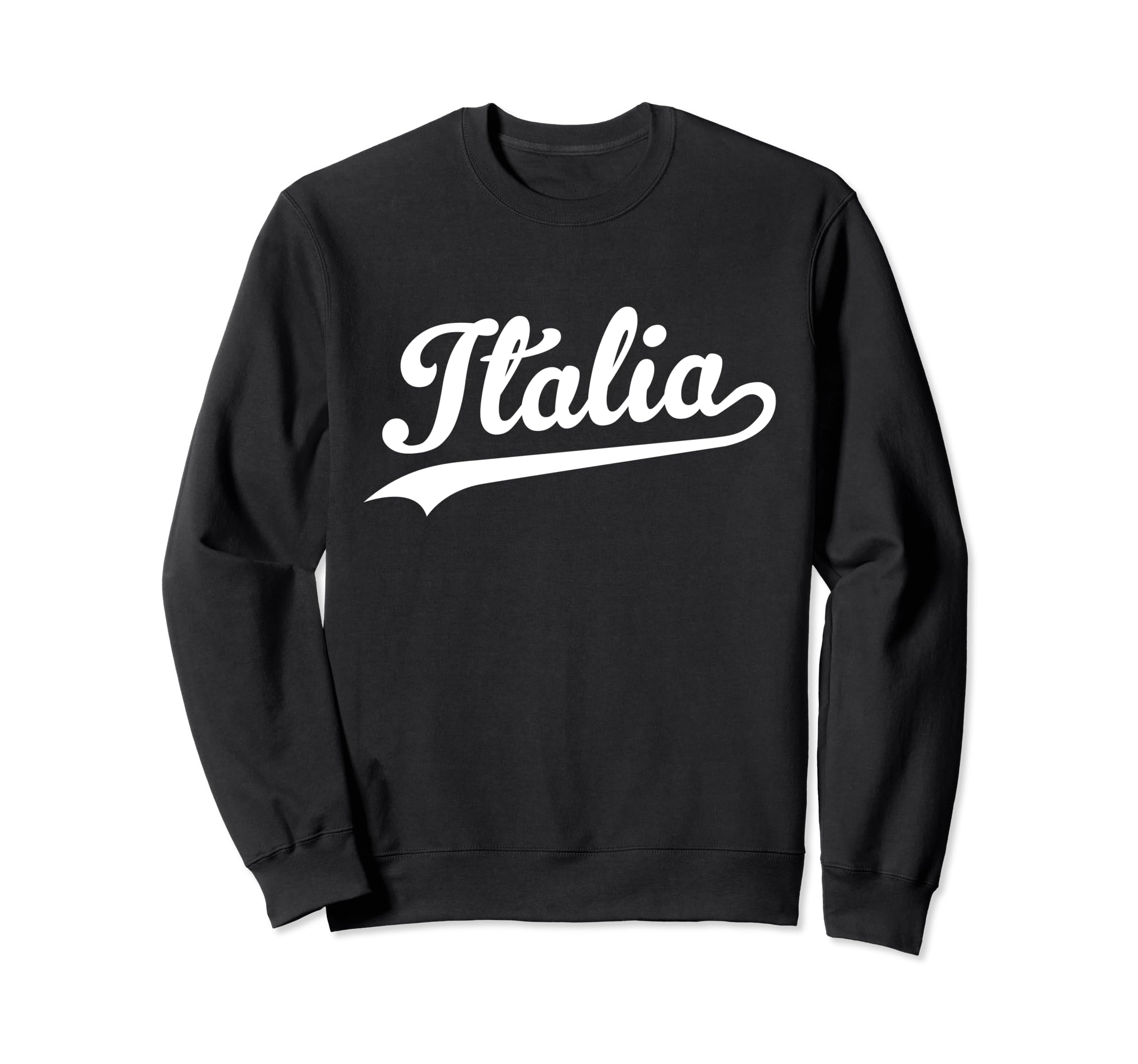 Italia Baseball Soccer Jersey Script Sweatshirt - Graphic Print Unisex