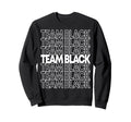 Team Black School Spirit Sweatshirt - Graphic Print Unisex