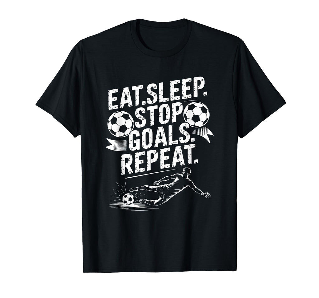 Goal Keeper And Soccer Player Eat T-Shirt - Streetwear Style Men Women