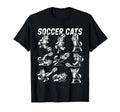 Soccer Cats Kitten Football T-Shirt - Streetwear Style for Adults