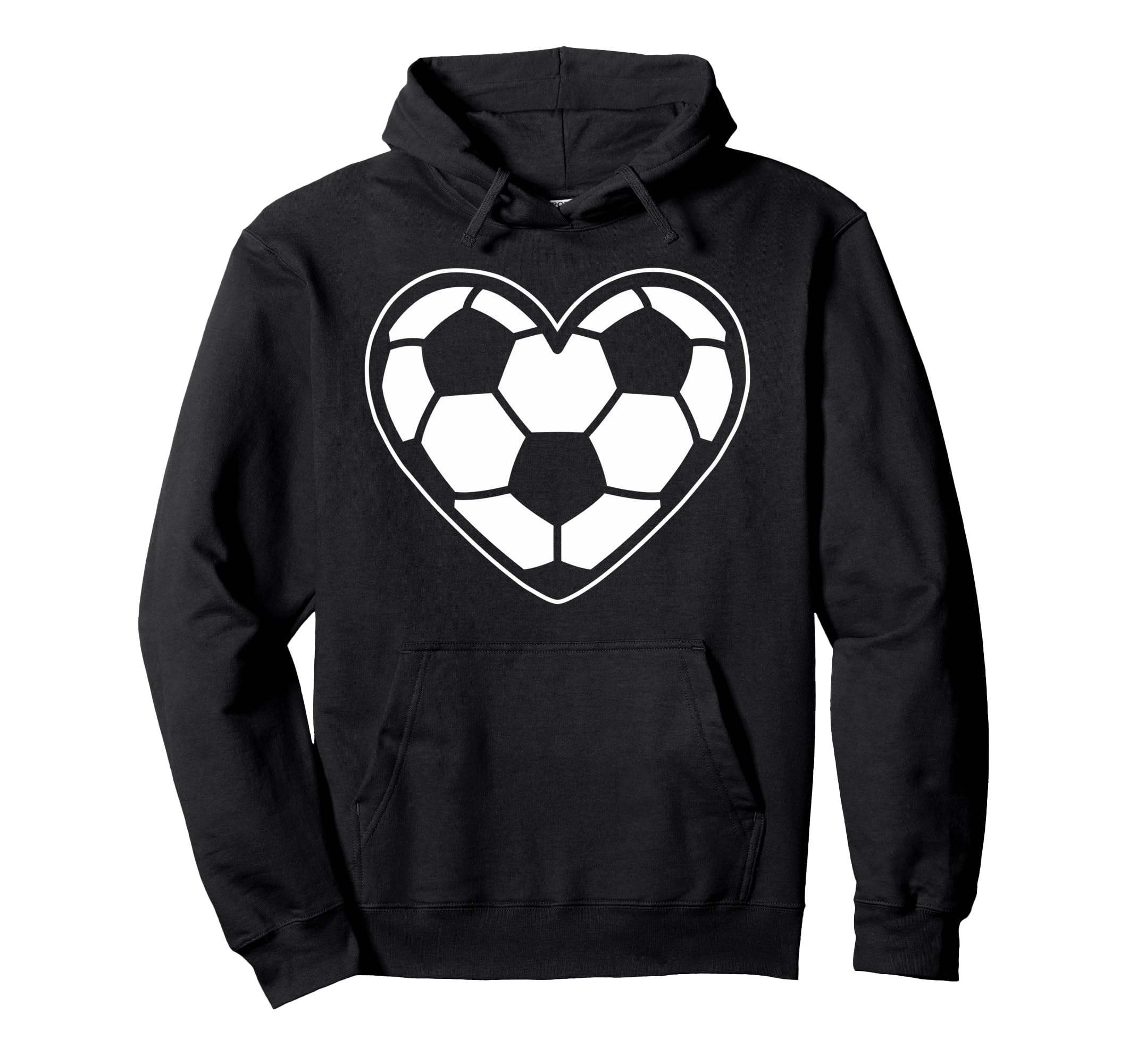 Soccer Heart Soccer Silhouette Soccer Hoodie - Unique Graphic Men Women