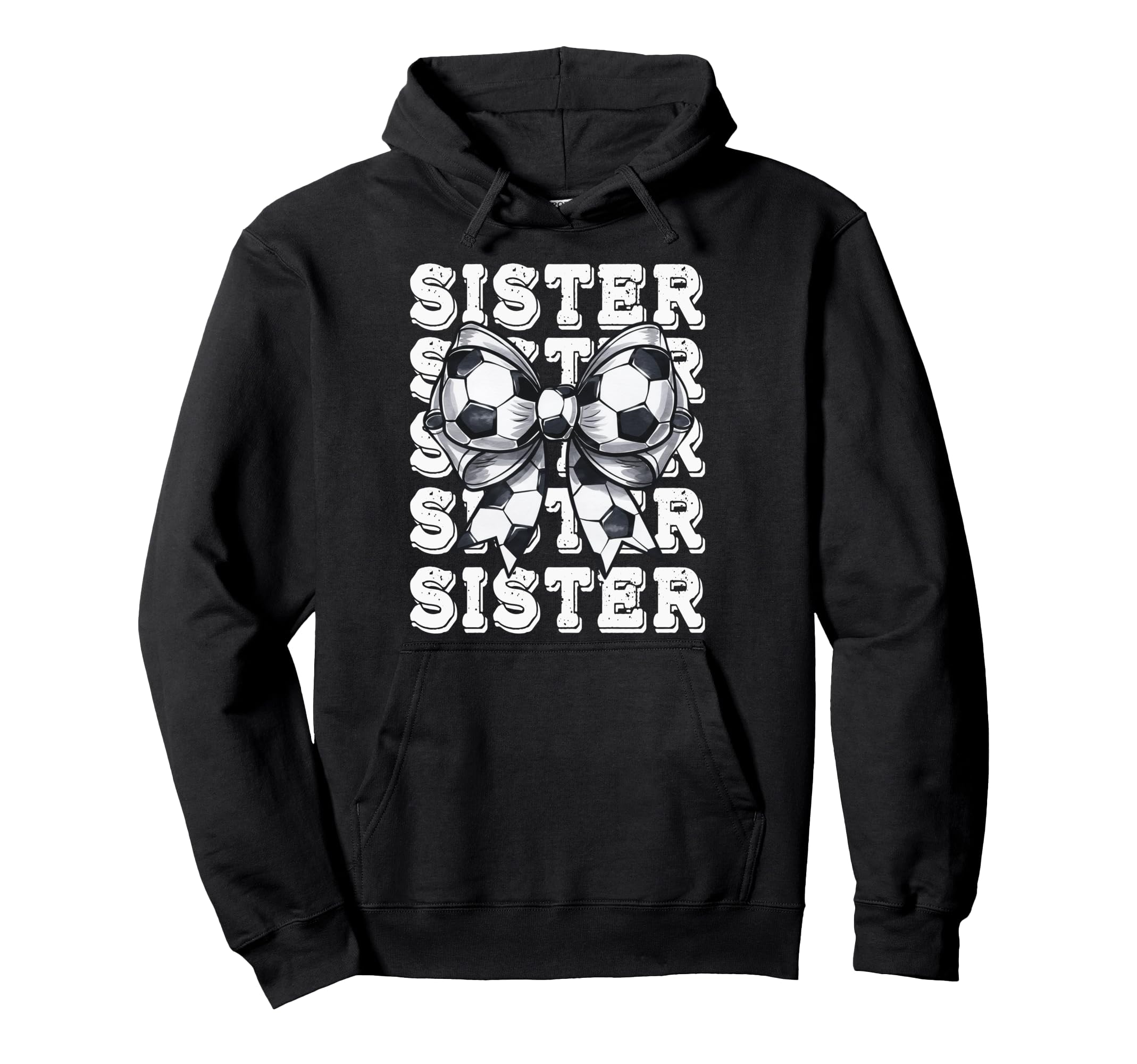 Coquette Soccer Sister Matching Hoodie - Streetwear Style for Adults