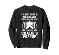 Im Hockey Goalie Pop Pop Ice Hockey Sweatshirt - Minimalist Print Unisex
