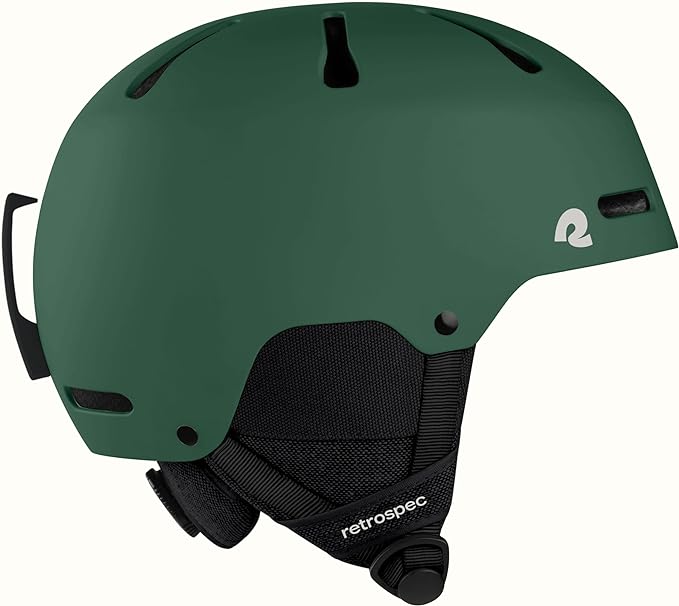 Retrospec Comstock Ski Helmet - Snowboard Helmet for Adults & Youth - Adjustable Fit Snow Helmet with Protective Shell and Breathable Vents for Men, Women, Boys & Girls