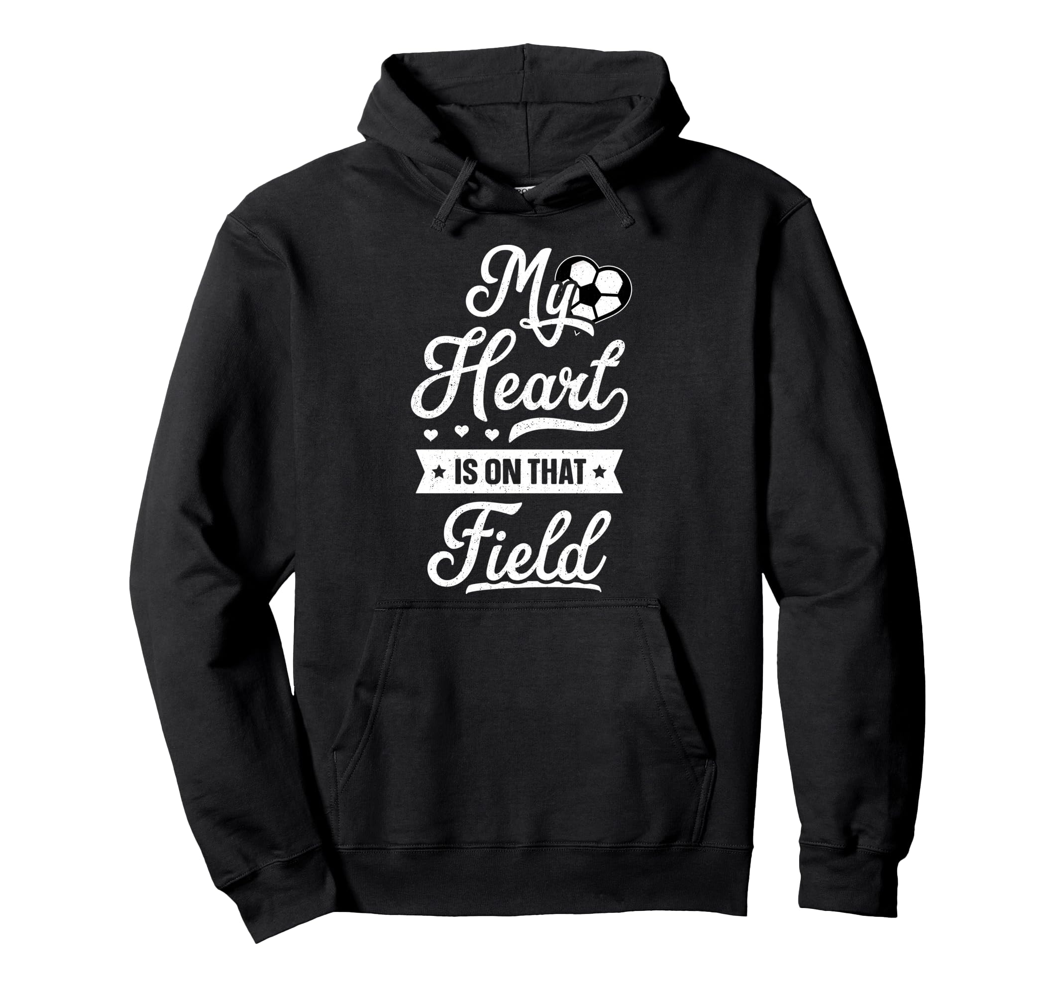 My Heart Is That Field Gift Womens Mom Hoodie - Novelty Apparel Unisex
