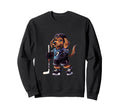 Dachshund Ice Hockey Player Dog Sweatshirt - Streetwear Style Unisex