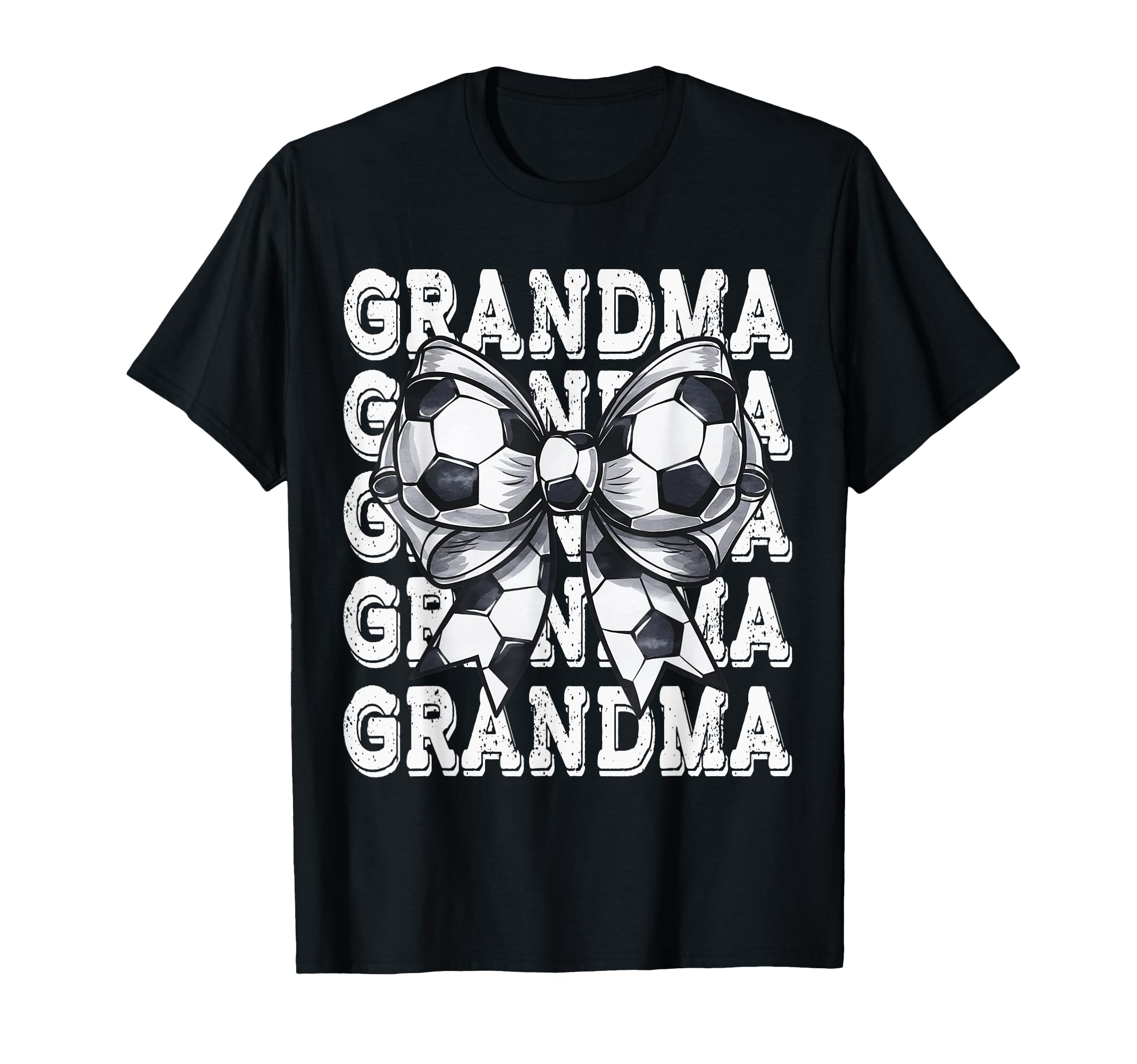 Coquette Soccer Grandma Matching Family Bow T-Shirt - Unique Graphic Unisex