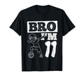 Bro Im 11Th Birthday Celebration Party T-Shirt - Unique Graphic for Adults
