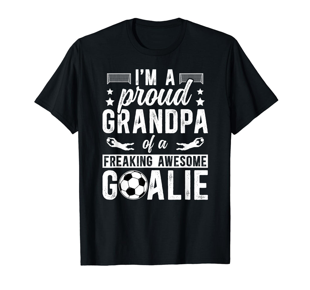 Proud Soccer Goalkeeper Grandpa Soccer T-Shirt - Minimalist Print Unisex