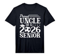 Mens Proud Uncle 2026 Senior Soccer T-Shirt - Fun Novelty Design Unisex