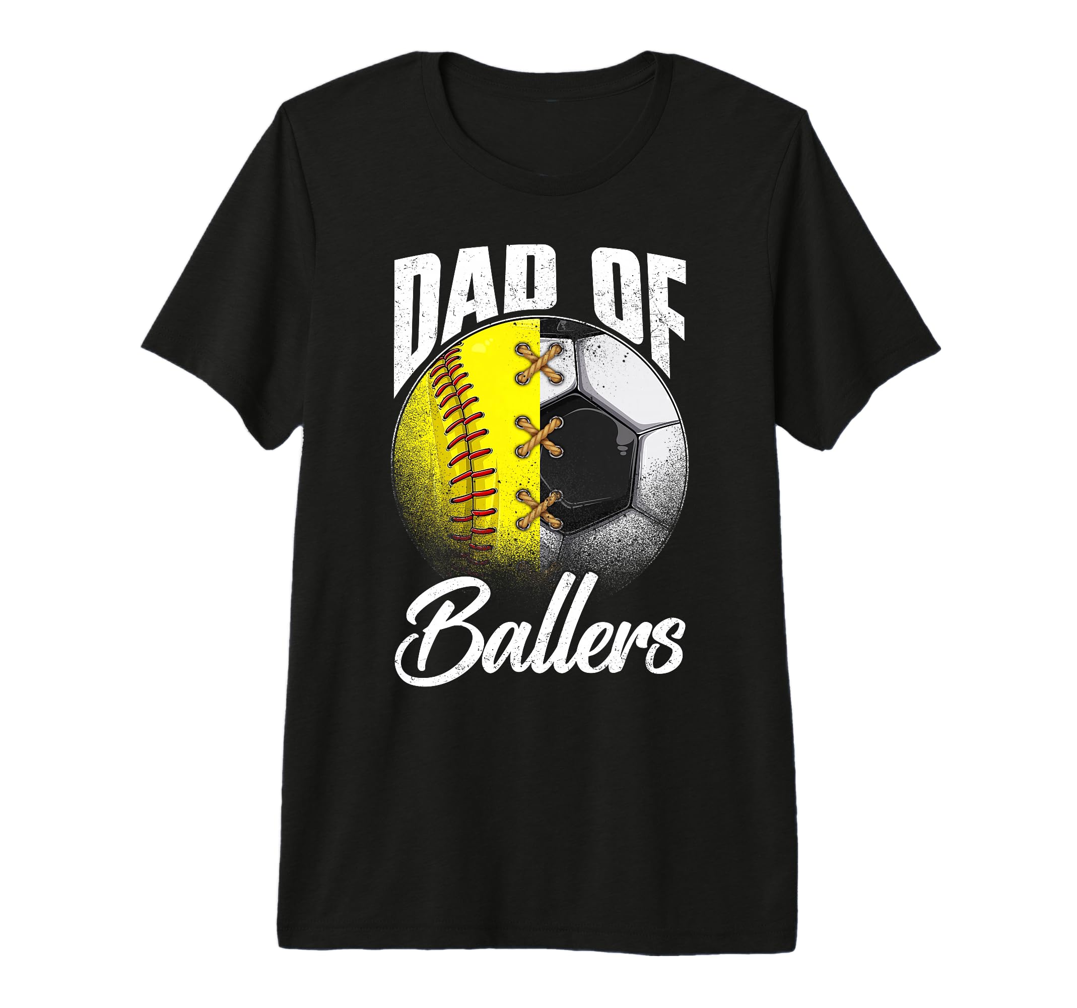 Dad Ballers Soccer Softball Lover T-Shirt - Aesthetic Graphic for Adults