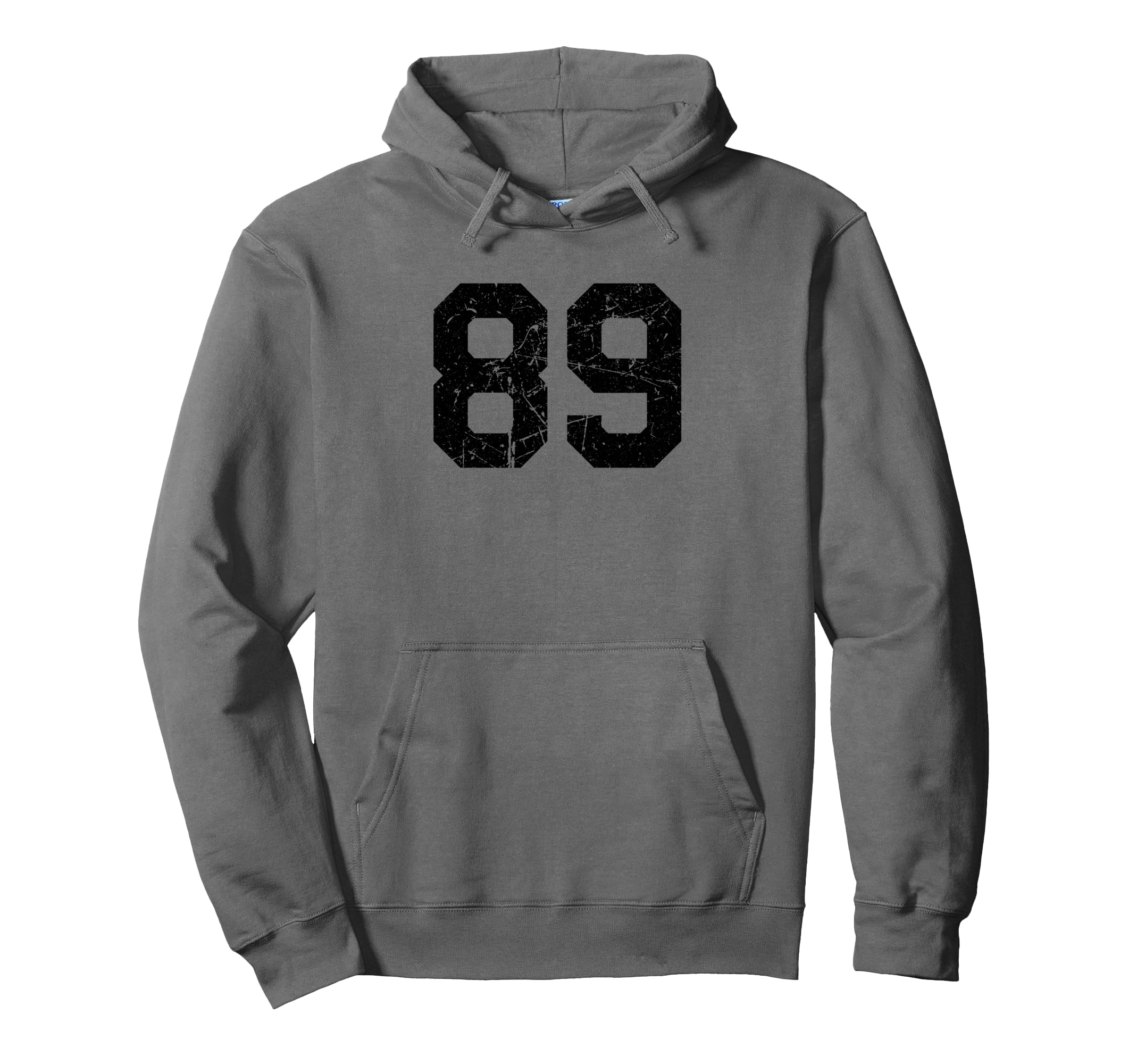 Sports Team Distressed Black Hoodie - Casual Everyday Wear Men Women