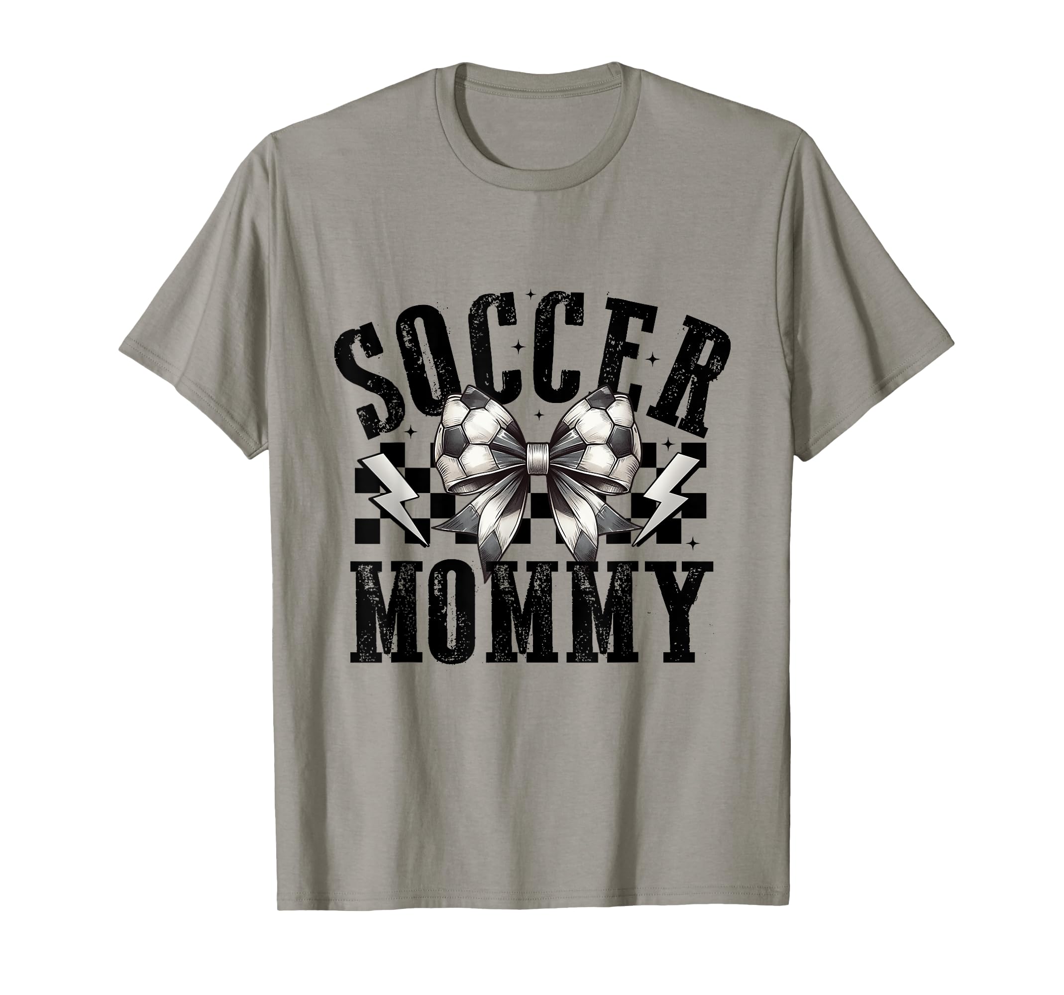 Soccer Mommy Groovy Soccer Coquette T-Shirt - Minimalist Print for Adults