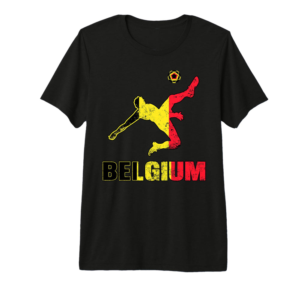 Belgium Football Soccer Game Player T-Shirt - Fun Novelty Design Men Women